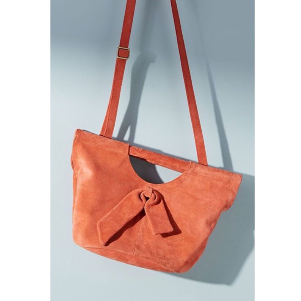 Anthropologie Lana Suede Crossbody Bag NWOT